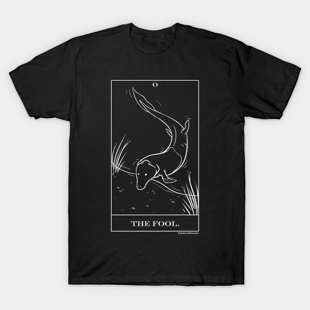 The Fool dinosaur Tiktaalik tarot T-Shirt by Interfector